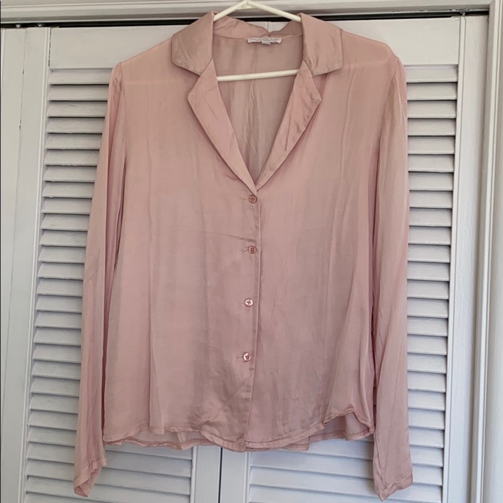 Don’t Ask Why Satin Collar Button Down